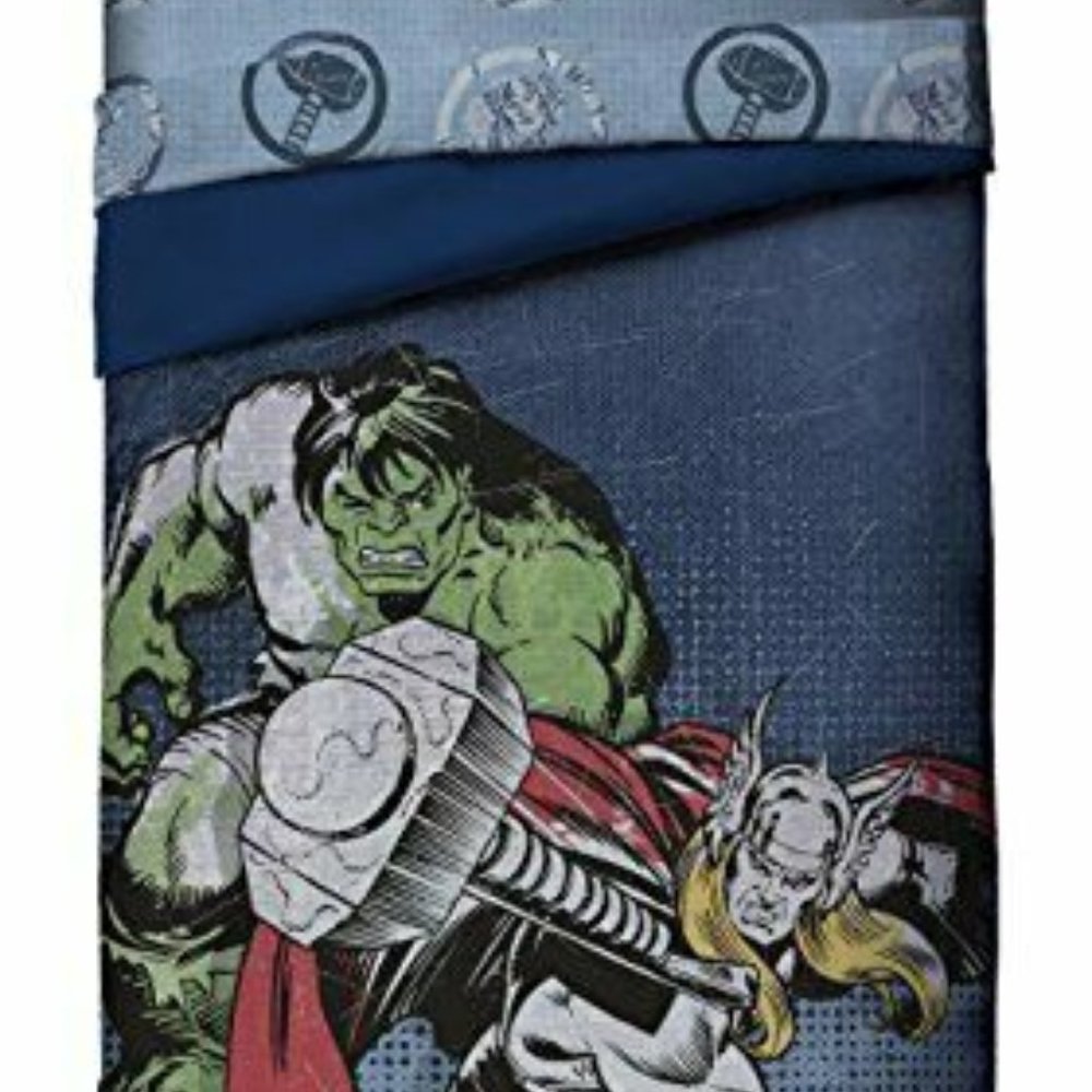 Jay Franco Mighty Twin Comforter, Thor Hulk Blue